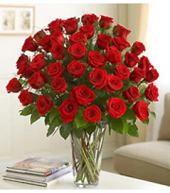 Strauß mit 40 roten Rosen
