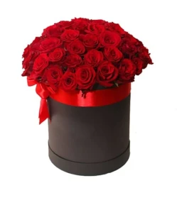 Rote Rosen in der Box